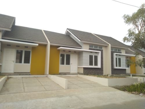 foto tampak rumah tipe 38 perumahan Green Leaf Residence