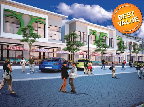 foto tampak rumah tipe RUKO NATURA SQUARE III perumahan NATURA RESIDENCES
