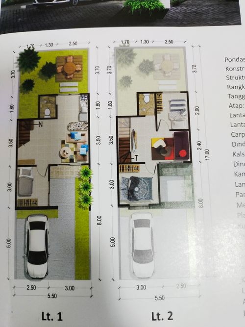 foto denah rumah tipe ALLSTON perumahan Taman Boston