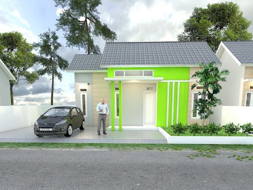 foto tampak rumah tipe 36 perumahan PERUMAHAN ABADI JAYA RESIDENCE