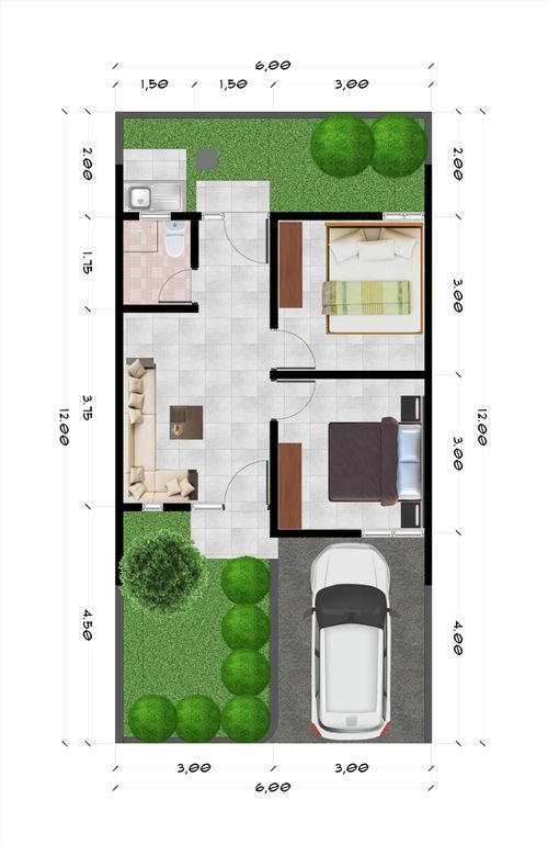 foto denah rumah tipe Extention Black perumahan Bumi Indah Tahap 3