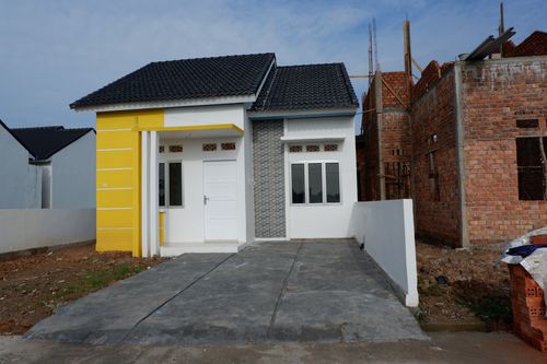 foto tampak rumah tipe 56 perumahan PERMATA ASRI
