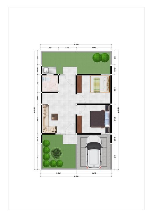 foto denah rumah tipe Extention perumahan Bumi Indah Tahap 3