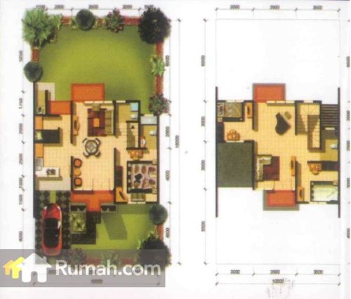 foto denah rumah tipe 70 perumahan NIRWANA GOLDEN PARK