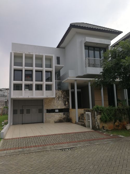 foto tampak rumah tipe ALLEGRA perumahan KEBAYORAN SIMPHONY BINTARO JAYA