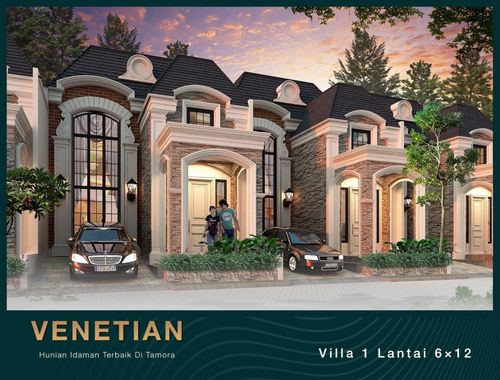 foto tampak rumah tipe Venetian perumahan Sunlake City Residence Tahap 2