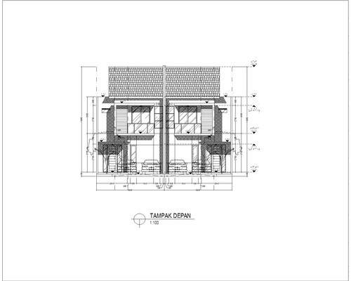 foto tampak rumah tipe EATON perumahan PERUMAHAN CENTRAL PARK JUANDA