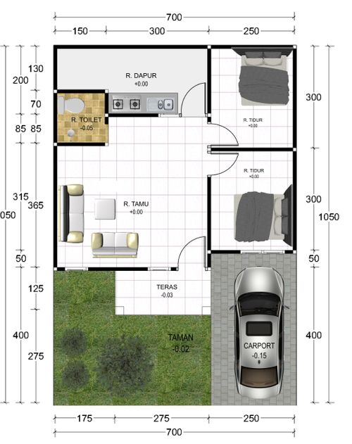 foto denah rumah tipe A perumahan Perumahan Bumi Sukolilo Residence