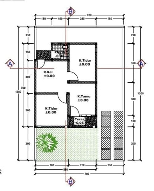 foto denah rumah tipe 36 perumahan GRAND SANGATTA REGENCY