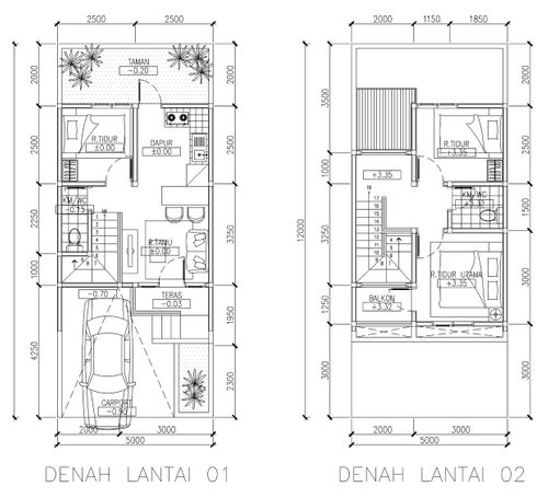 foto denah rumah tipe Adena perumahan AVANIA BINTARO