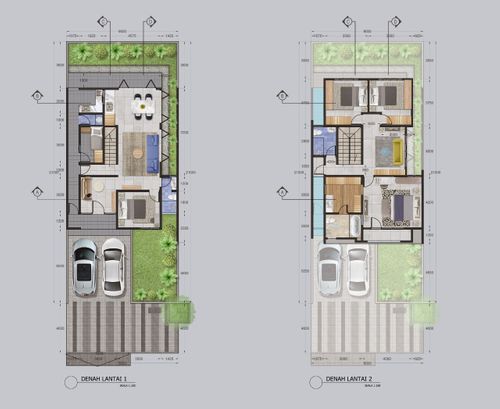foto denah rumah tipe CAMELIA perumahan GRAND SHARON RESIDENCE tahap 1 dan 2