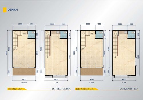 foto denah rumah tipe U/06 perumahan RUKO PASAR MODERN PARAMOUNT TAHAP 3