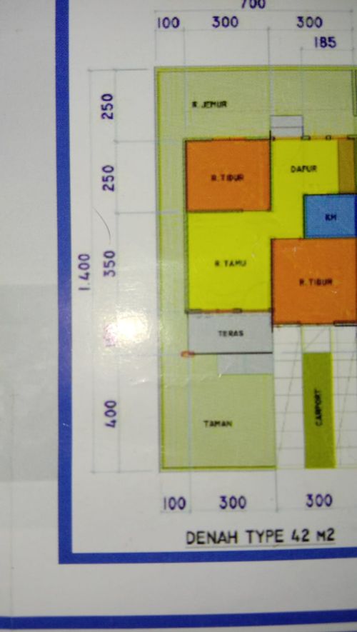 foto denah rumah tipe 36 perumahan GRIYA MEURAH SETIA