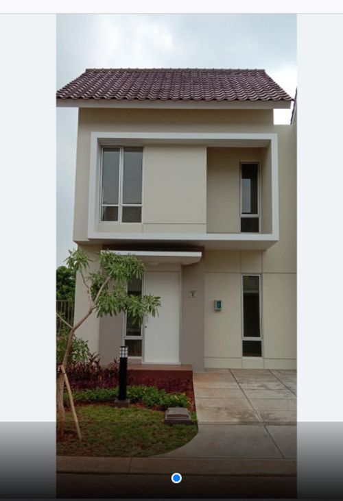 foto tampak rumah tipe CARRILLO 8/02 perumahan CARRILLO RESIDENCE