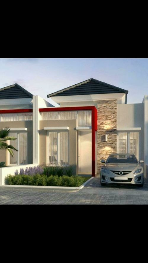 foto tampak rumah tipe 36/80 perumahan CIRUAS LAND
