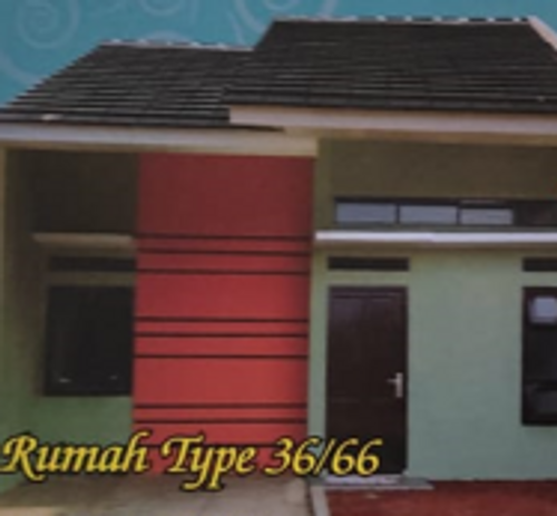foto tampak rumah tipe 36/66 perumahan GRAHA ARTHA MARGASARI