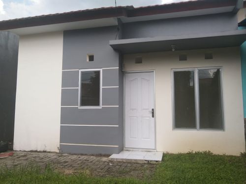foto tampak rumah tipe 45/120 perumahan PURI KELAPA GADING