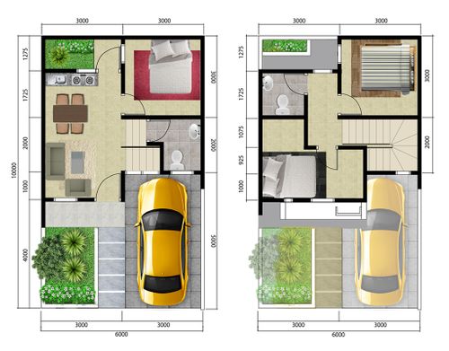foto denah rumah tipe Jasmine+ perumahan Martadinata Residence