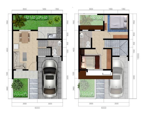 foto denah rumah tipe Jasmine perumahan Martadinata Residence