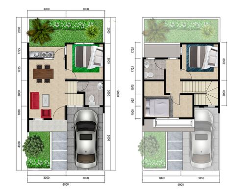 foto denah rumah tipe Lavender perumahan Martadinata Residence