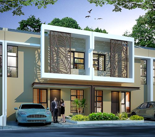 foto tampak rumah tipe Lily perumahan Martadinata Residence
