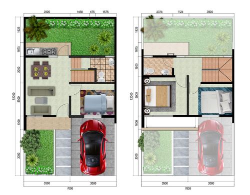 foto denah rumah tipe Lily perumahan Martadinata Residence