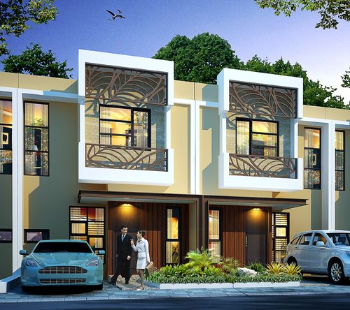 foto tampak rumah tipe Lavender perumahan Martadinata Residence