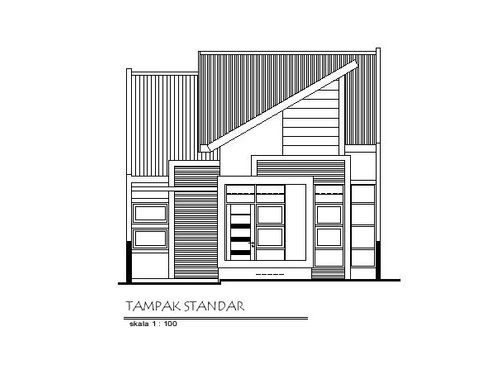 foto tampak rumah tipe 65 NAUTILUS perumahan CENDANA RESIDENCE