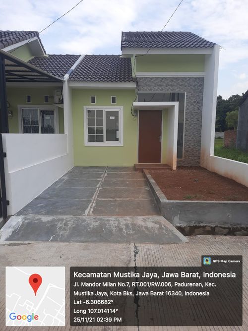 foto tampak rumah tipe 30/75 CLUSTER 2 (DEPAN TAMAN) perumahan Permata Legenda 3