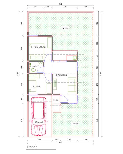 foto denah rumah tipe 36 perumahan Kamayangan Residence