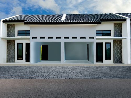 foto tampak rumah tipe RUMAH BISNIS perumahan Grand Cendana Residence