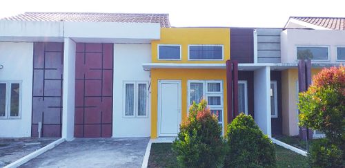 foto tampak rumah tipe Dahlia perumahan Komp. MEGA ASAHAN INDAH