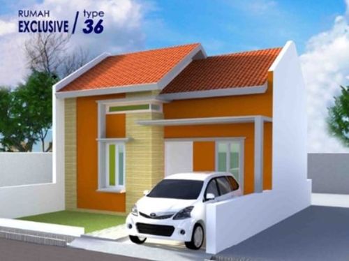 foto tampak rumah tipe 36/70 perumahan WISMA ABABIL