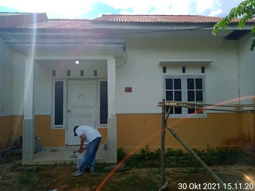 foto tampak rumah tipe 45 perumahan VILLA BUNGA ARENGKA