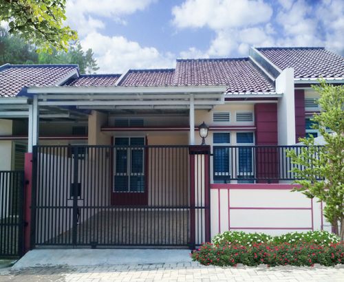 foto tampak rumah tipe PE perumahan PERUMAHAN TANJUNG DAMAI LESTARI