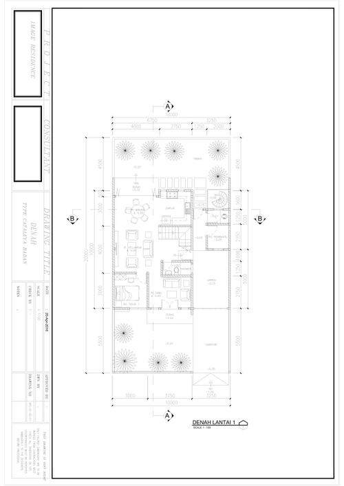 foto denah rumah tipe Cattleya Garden - Badan perumahan Image Residence