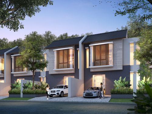 foto tampak rumah tipe Tulip perumahan KHAYANGAN RESIDENCE