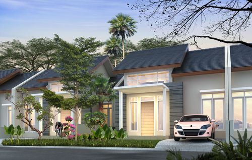 foto tampak rumah tipe Ruby III perumahan KHAYANGAN RESIDENCE