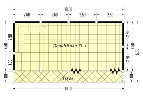foto denah rumah tipe RUKO (54/110) perumahan WISMA TANJUNG RAYA