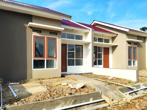 foto tampak rumah tipe 36 perumahan Grha Mandiri 3