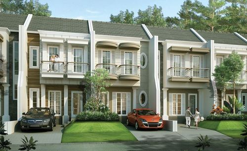 foto tampak rumah tipe Alister perumahan Rancamaya Golf Estate