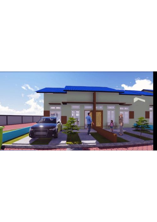 foto tampak rumah tipe 45 perumahan Gardenia