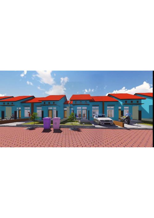 foto tampak rumah tipe 54 perumahan Gardenia