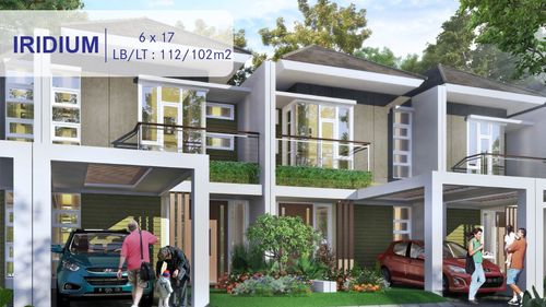 foto tampak rumah tipe IRIDIUM perumahan Perumahan Argent Parc