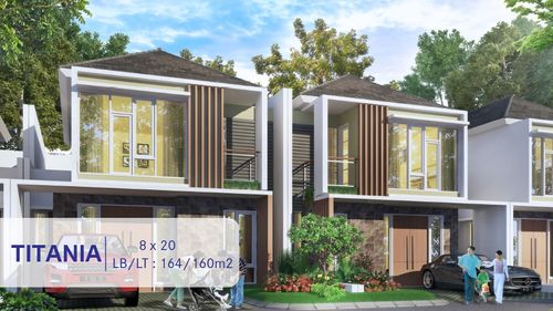 foto tampak rumah tipe Titania perumahan Perumahan Argent Parc
