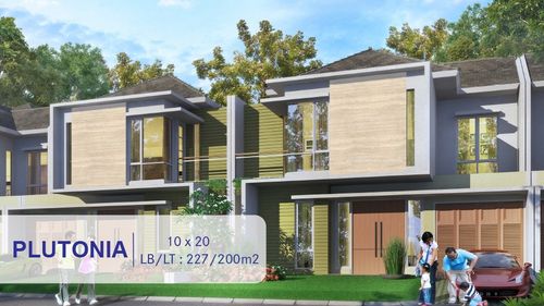 foto tampak rumah tipe Plutonia perumahan Perumahan Argent Parc