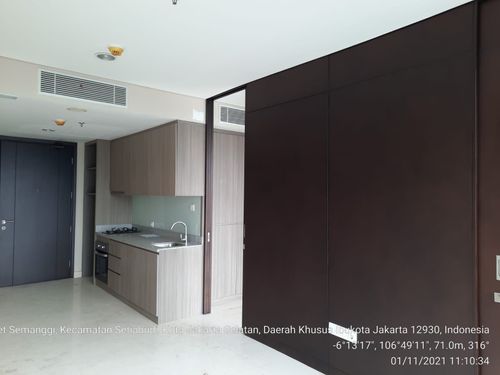 foto tampak rumah tipe 1 BR perumahan The Orchard Satrio