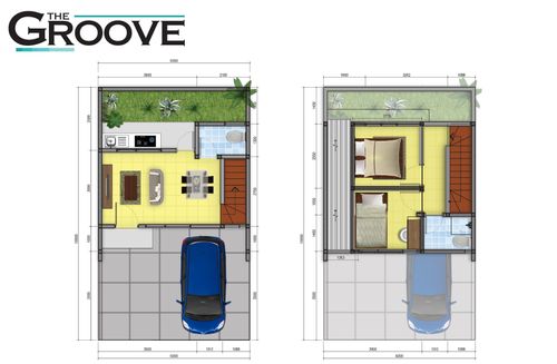 foto denah rumah tipe POINSETTIA perumahan SERPONG JAYA THE GROOVE