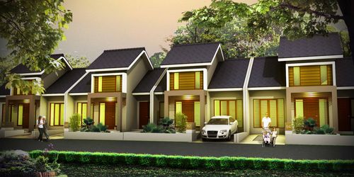 foto tampak rumah tipe MELBA KHUSUS perumahan GRAHA RAYA MELIA GROVE
