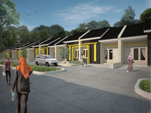 foto tampak rumah tipe 30/72 perumahan Kebun Kembang Asri